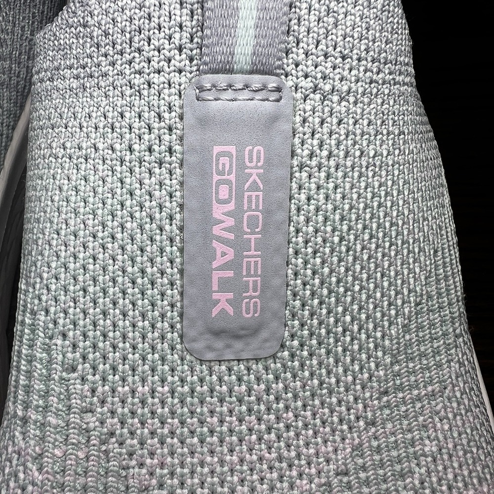 SKECHERS Go Walk Flex Knit Cali Sunset Sneaker Slip-On Shoes Gray Multi Size 10 - Picture 6 of 10